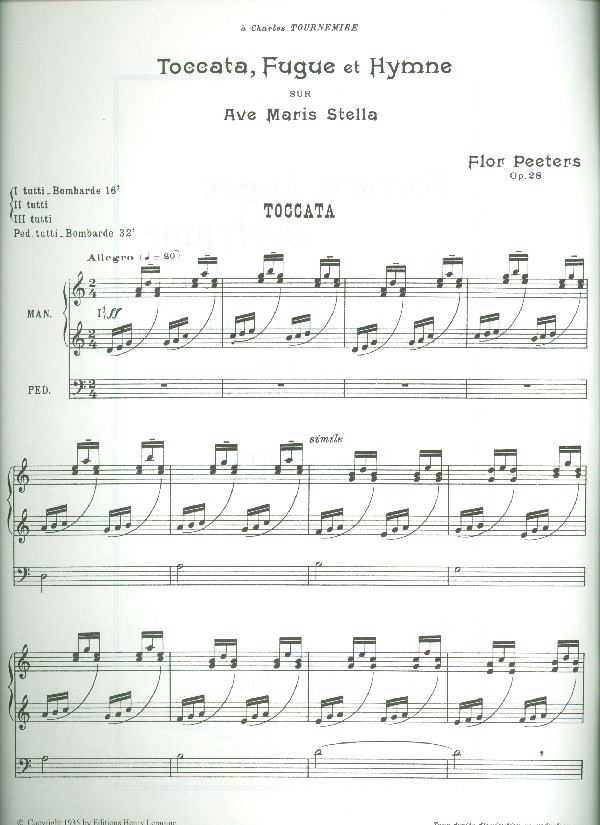 Toccata, Fugue et Hymne sur Ave Maris Stella