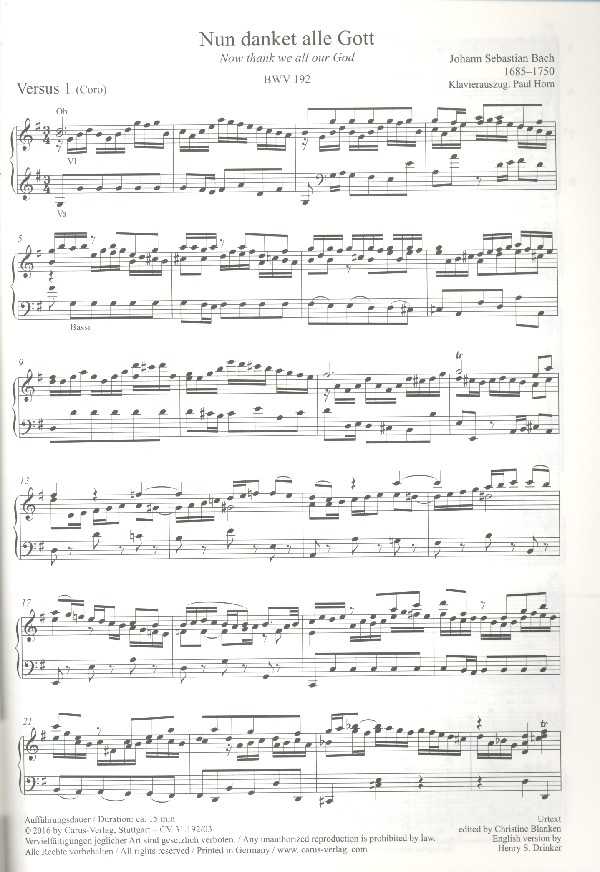 Nun danket alle Gott