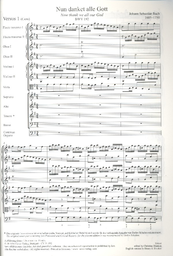 Nun danket alle Gott