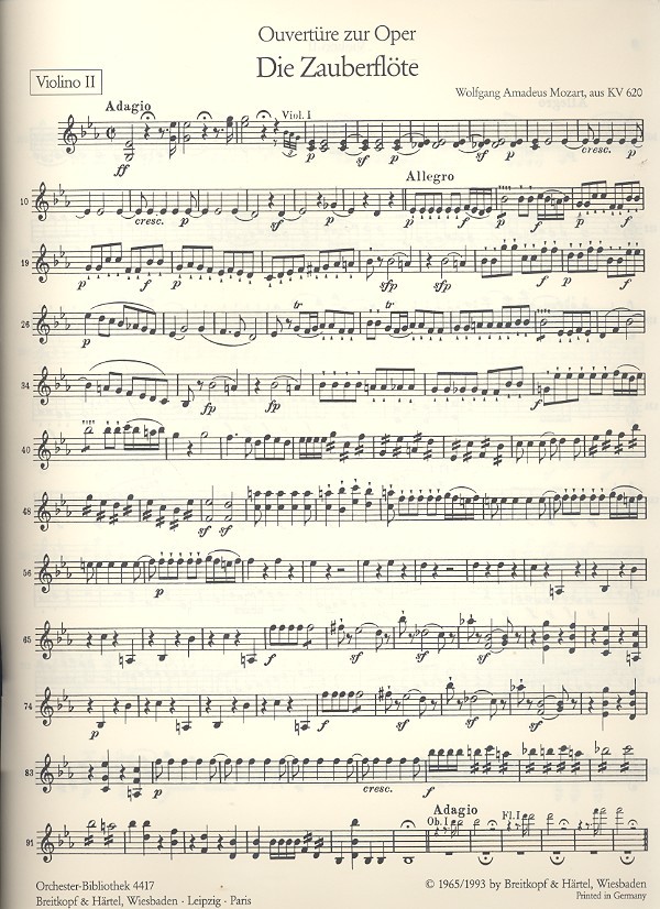 Die Zauberflöte KV620 Ouvertüre