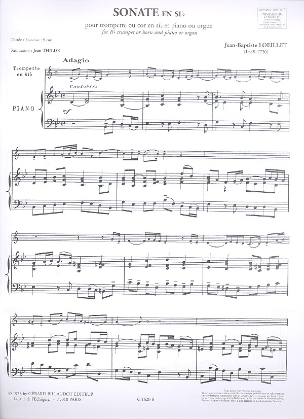 Sonate si bemol majeur