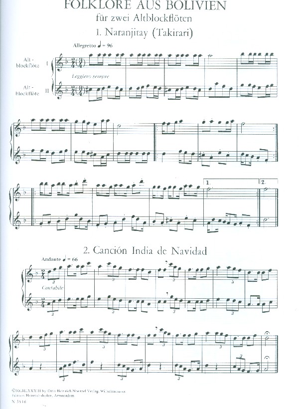 Folklore aus Bolivien