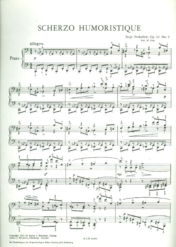 Scherzo humoristique op.12,9