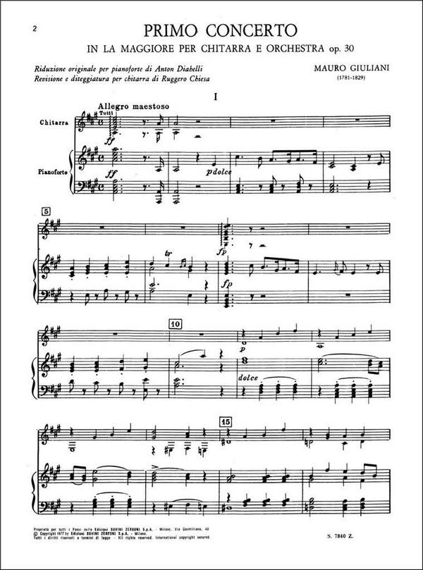 Concerto la maggiore op.30