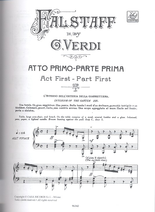 Falstaff commedia lirica in tre atti