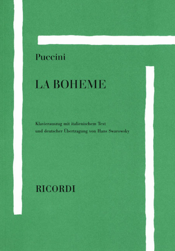 La Bohème Klavierauszug (dt/it)