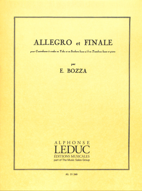 Allegro et Finale pour contrebasse
