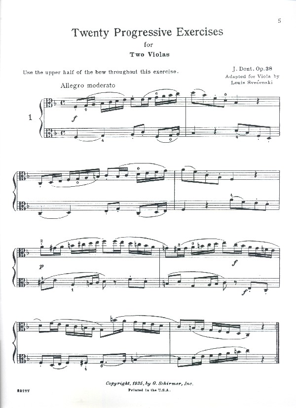 20 progressive Exercises op.38
