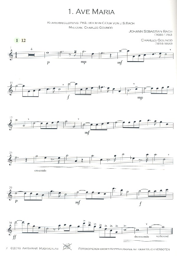 Ave Maria - Von Bach bis Piazzolla (+CD)