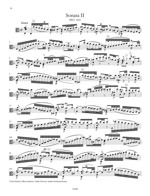 Sonaten und Partiten BWV1001-1006