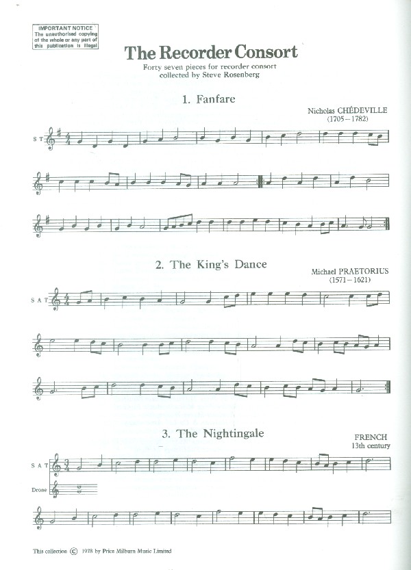 The Recorder Consort Vol. 1