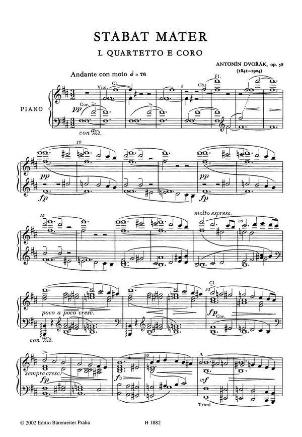 Stabat mater op.58 für Soli,