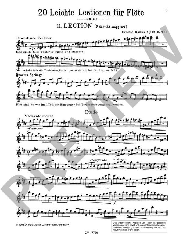 Leichte und melodische Lektionen op.93 Band 2