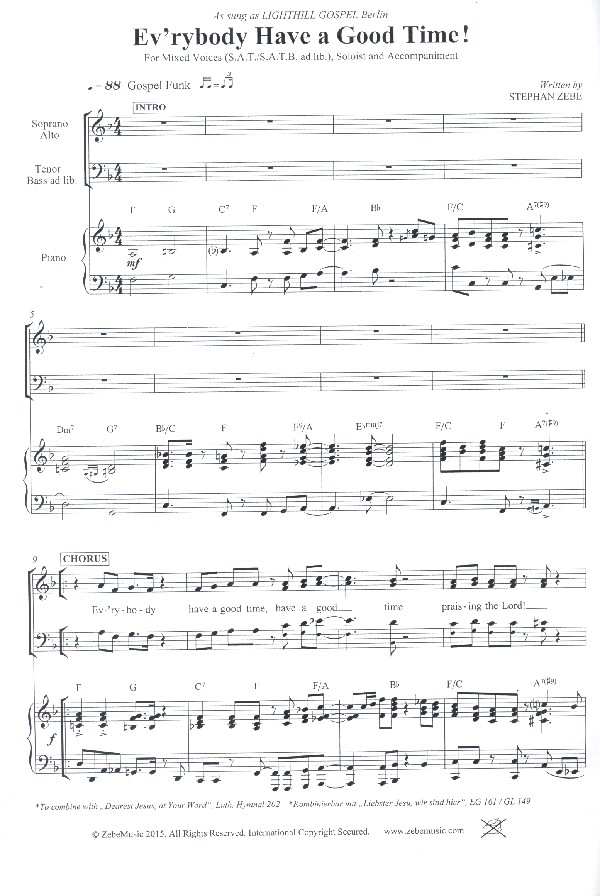 Ev'rybody have a good Time