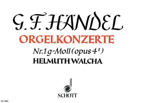 Orgel-Konzert Nr. 1 g-Moll op. 4/1 HWV 289