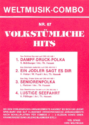 Volkstümliche Hits Band 67: