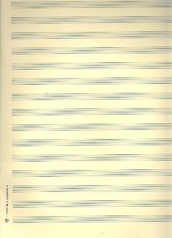 Notenpapier Quart-Format hoch 16 Systeme