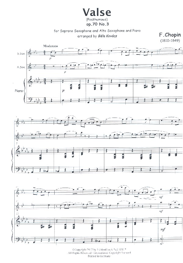 Valse op.70,3