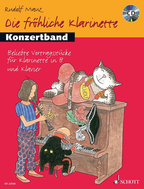 Die fröhliche Klarinette Band 1 - Konzertband (+CD)