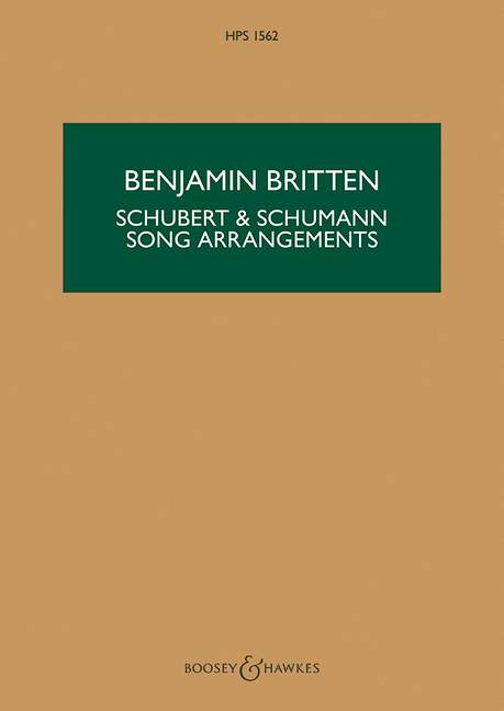 Schubert and Schumann Songs Arrangments