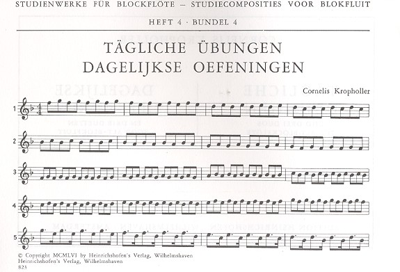 Tägliche Übungen und drei Duos