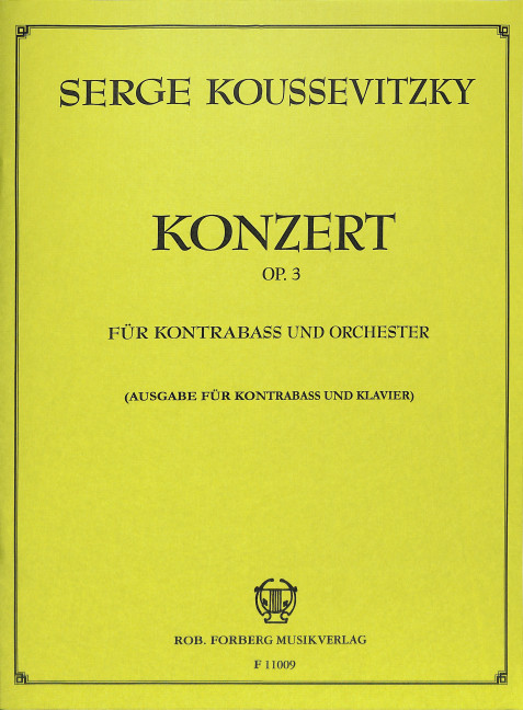 Konzert fis-Moll op.3 für Kontrabaß