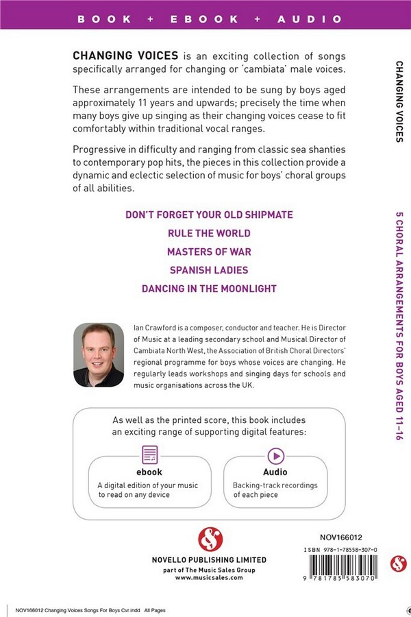 Changing Voices - Songs for Boys (+Online Audio)