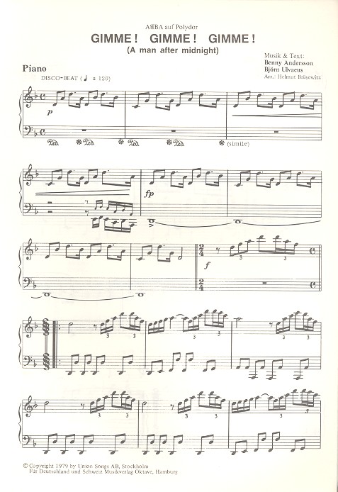 Gimme Gimme Gimme  und