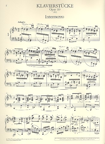 Klavierstücke op.119