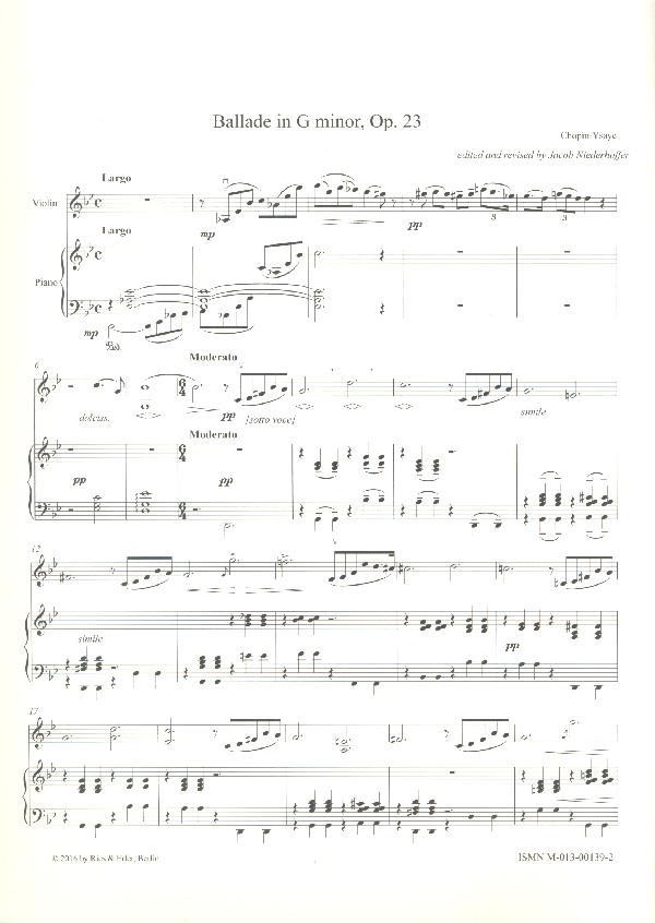 Ballade g-Moll Nr.1 op.23