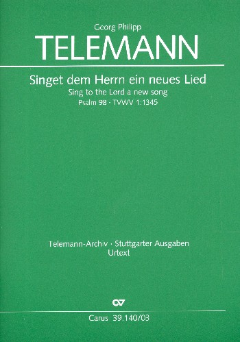 Singet dem Herrn ein neues Lied TWV1:1345