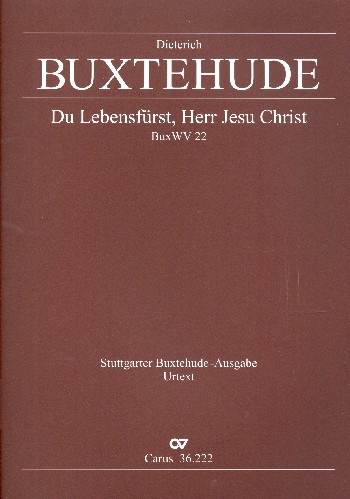 Du Lebensfürst Herr Jesu Christ BuxWV22