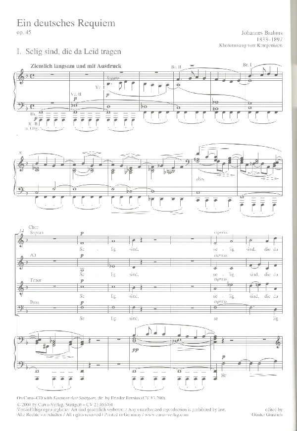 Ein deutsches Requiem op.45