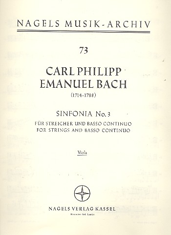 Sinfonie C-Dur Nr.3 Wq182,3