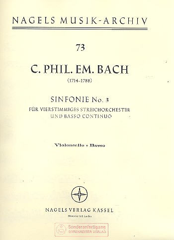 Sinfonie C-Dur Nr.3 Wq182,3