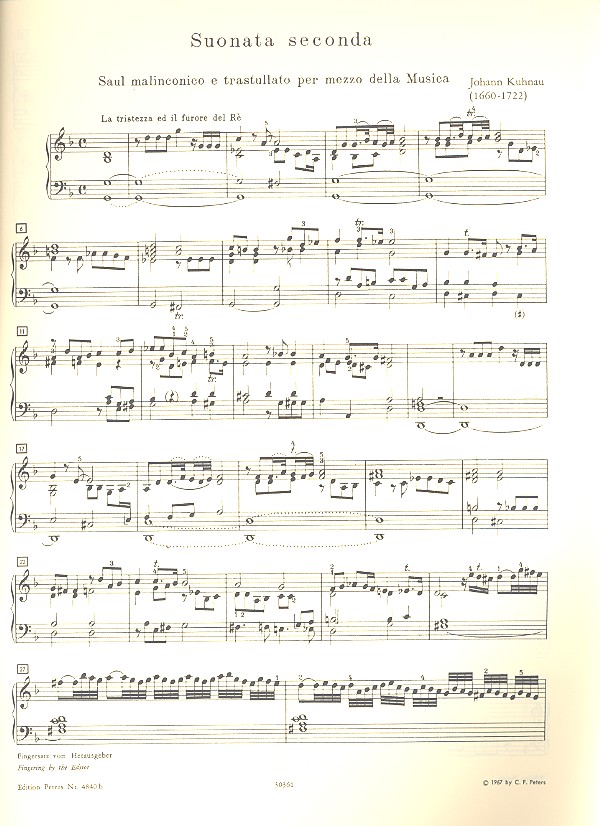 Der von David vermittelst der Music curirte Saul
