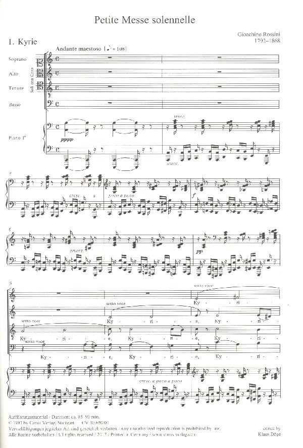 Petite Messe solenelle