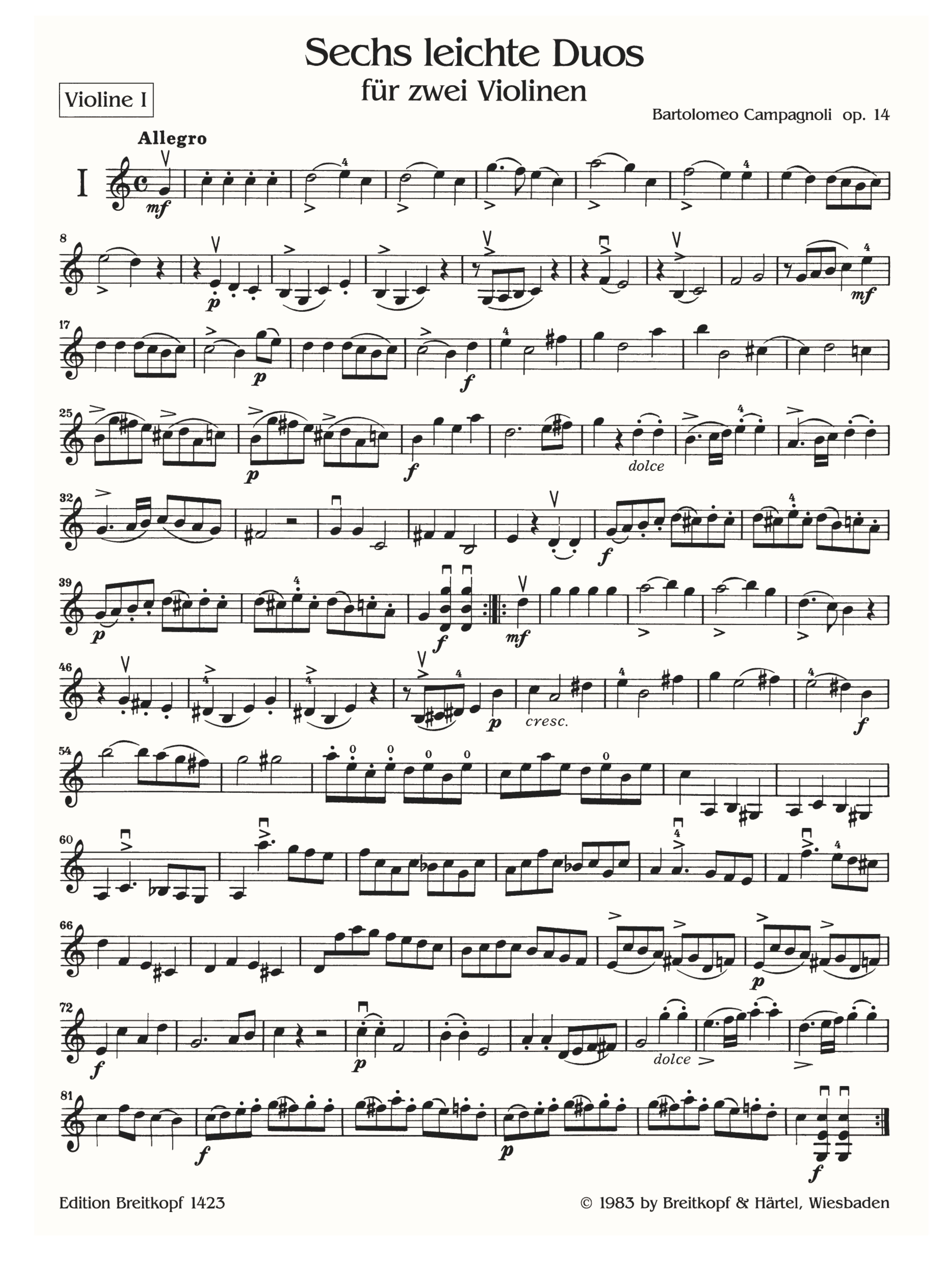 Leichte Duos op.14