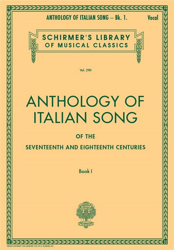 Anthology of Italian Songs vol.1