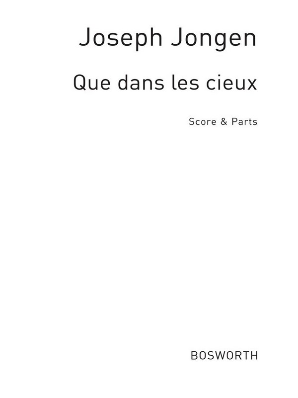Que dans les cieux op.45,2