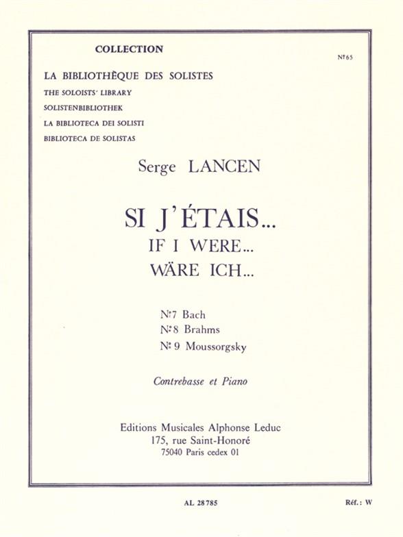 Si j'étais contrebasse et piano