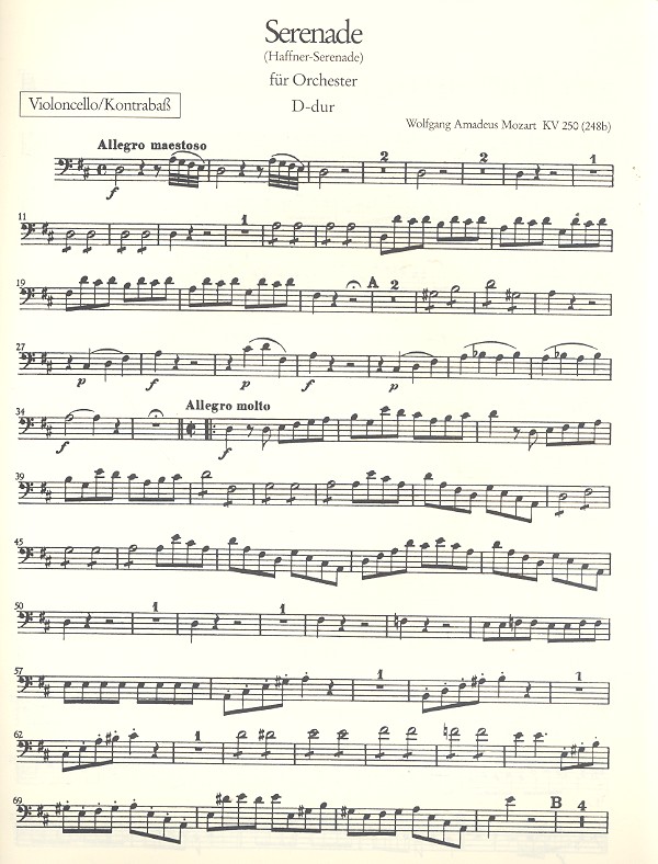 Serenade D-Dur Nr.7 KV250