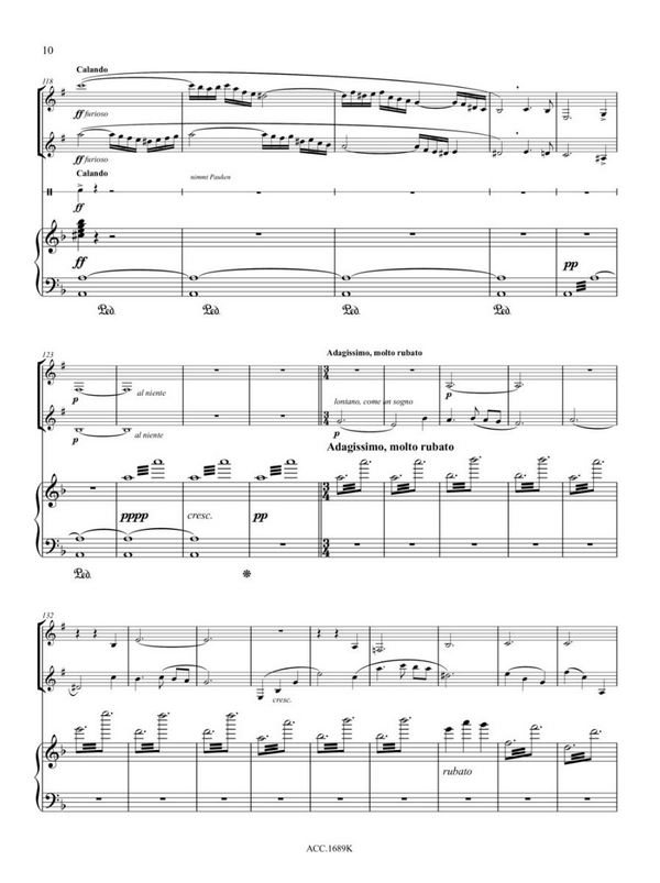 Melanismo für 2 Klarinetten und Orchester