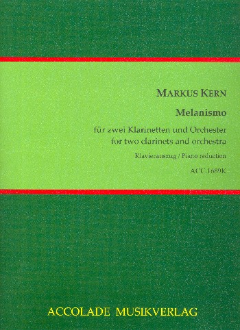 Melanismo für 2 Klarinetten und Orchester