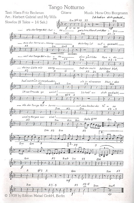 Tango Notturno  und  El Dado: