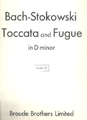 Toccata and Fugue d minor BWV565