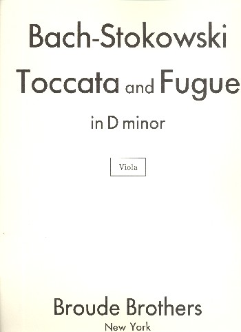 Toccata and Fugue d minor BWV565