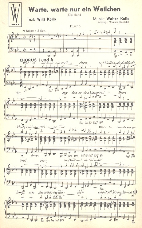 Warte, warte nur ein Weilchen  und  Was eine Frau im Frühling träumt