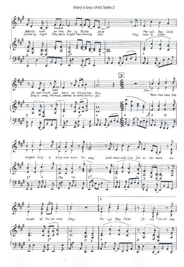 Mary's Boy Child...Oh My Lord