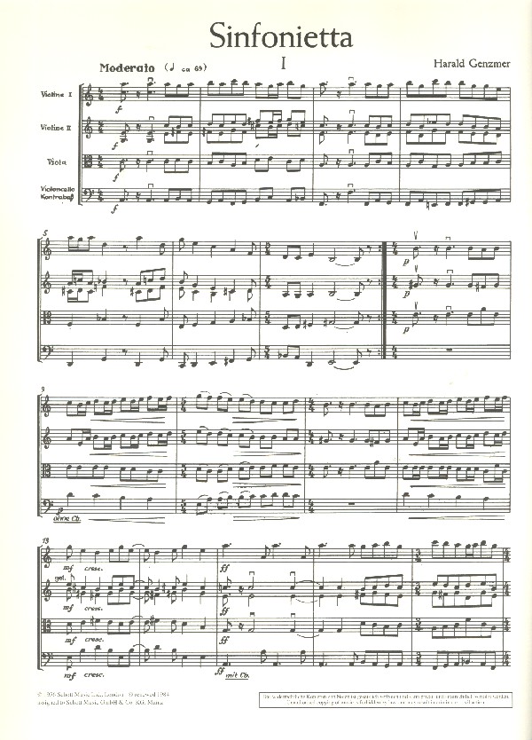 Sinfonietta GeWV 106